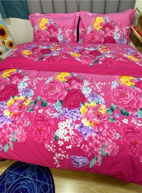 纯棉被套单件全棉被罩150x200x300单人180x220x240双人宿舍三件套