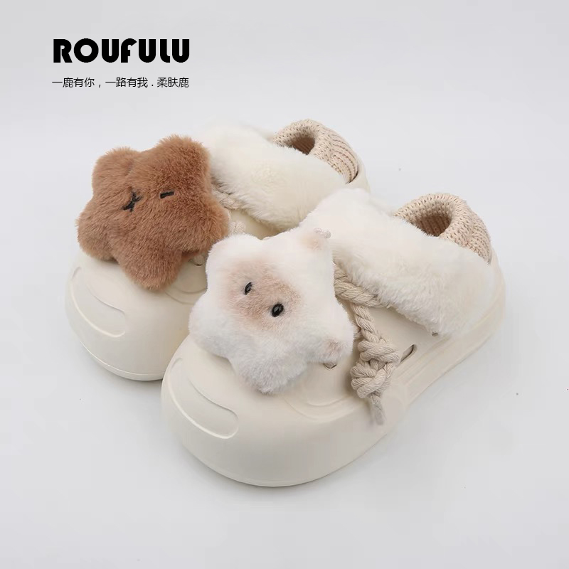 鹿创优品@可爱少女外穿保暖棉鞋