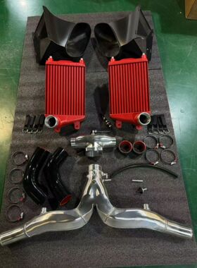 适配保时捷991.2 911 3.0T改装SnowTech加大中冷加大进气涡轮管