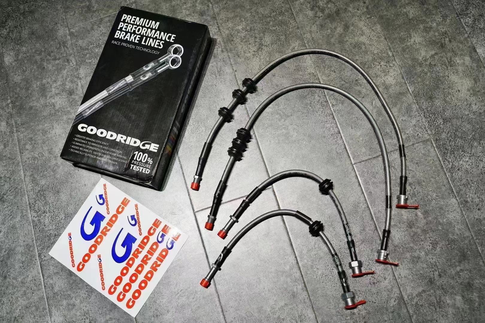 英国GOODRIDGE刹车钢喉GD适配奥迪B8 Q5/SQ5 保时捷Macan