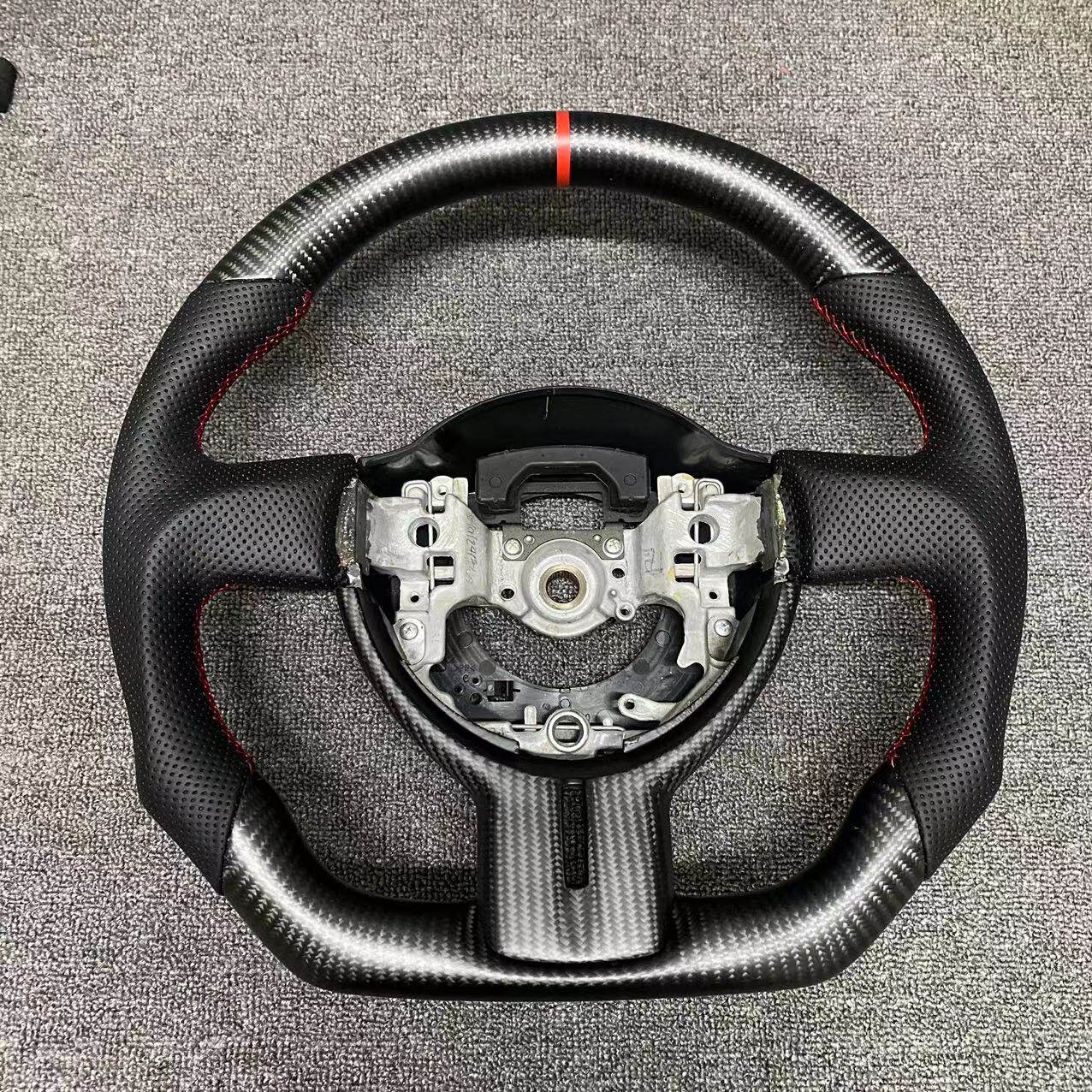 适配新款老款丰田86斯巴鲁BRZ改装锻造碳纤维/桃木方向盘定制