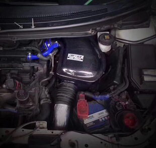 9代思域九代1.8 2.0涡流三代EDDY碳纤进气风箱动力冬菇头套件改装