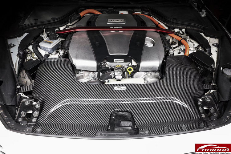 适配英菲尼迪Q50 Q70混动改装进气套件冬菇头风箱碳纤维