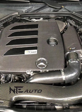 AIRSPEED碳纤进气风箱改装适配奔驰C260 E200 M264 E300 1.5T2.0T