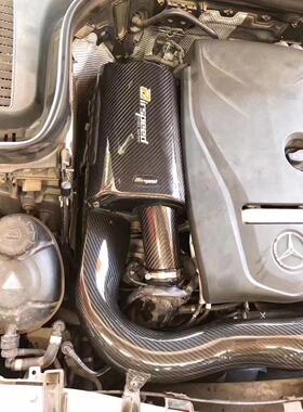 适配奔驰C200 W205 W213 E260 M274 airspeed进气套件碳纤风箱