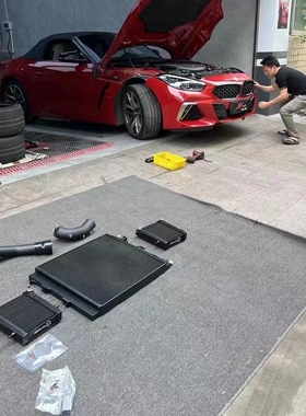 SnowTech改装加大水箱顶置中冷涡轮管适配宝马B58 SUPRA Z4