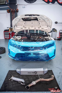 SnowTech加大中冷散热器降低进气温度适配本田思域TYPER FL5 2.0T