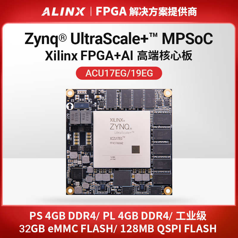 FPGA核心板ZYNQMPSoC识别AI计算