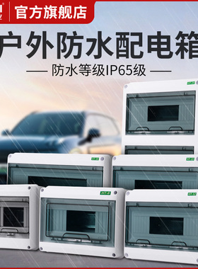 防水配电箱户外5/8/12/15/18回路明装暗装室外充电柱插座箱强电箱