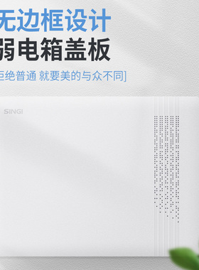 弱电箱盖板装饰遮挡塑料玻璃钢薄盖子配电箱多媒体门板