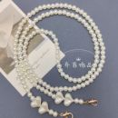 小蜜蜂珍珠链扩音器链条百搭斜跨背带包带配件手机链子教师挂绳