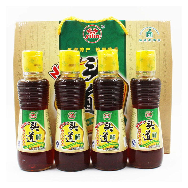 正宗益林酱油阜宁特产调料原味生抽4瓶装头道鲜酱油包邮
