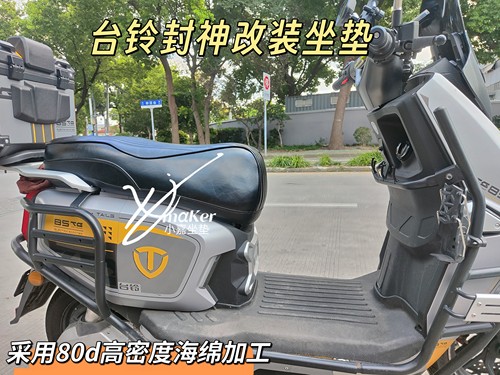 台铃火眼机甲封神EB电自座垫电动车手工坐垫80d高密度海绵