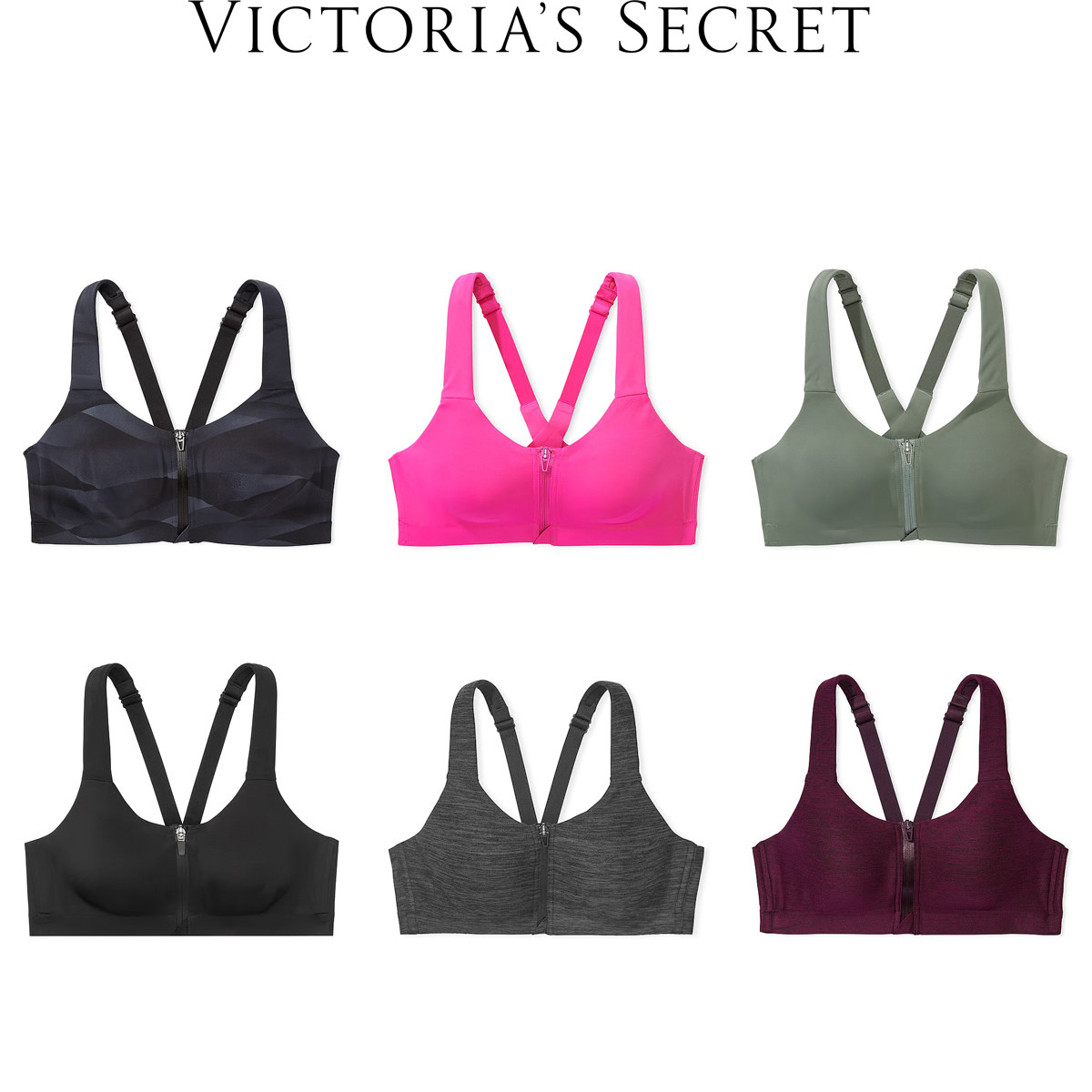 美国代购 维多利亚的秘密  knockout 透气双层胸杯高强度运动文胸