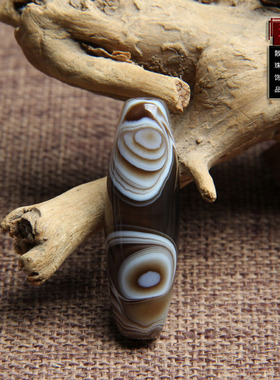 天然缠丝玛瑙天眼勒子天珠药师