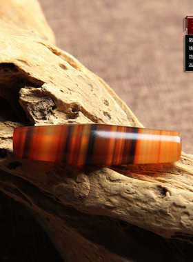 天然缠丝玛瑙天珠勒子一图一物