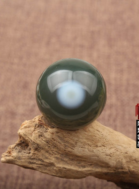 diy缠丝绿玛瑙天眼佛珠饰品挂件