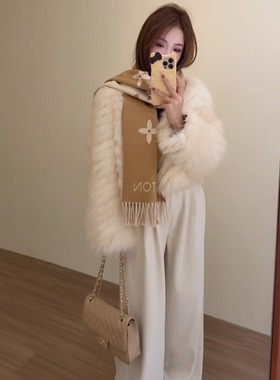 NN家秋冬加厚女真狐狸毛皮草皮毛一体外套9703