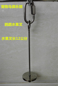 鹦鹉/各种大小型鹦鹉 宠物鹦鹉鸟专用不锈钢水果棒/水果叉/现货