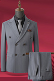 2025秋冬季西装套装修身休闲商务大码工西服男士礼服SJT9962-P285，男装西服套装，电商A311