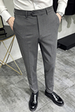 2025春季新款裤子高级感小脚修身休闲西裤男A311-DK9993-P75，男装西裤，电商A311