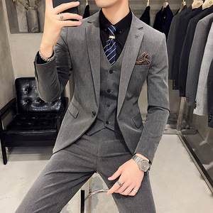 西服套装男士西装伴郎新郎礼服韩版修身SJT9888-P265主推可议价图片