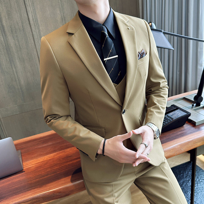2025秋季新西装套装修身休闲商务大码工西服男士礼服SJT9981-P285,男装西服套装,电商A311