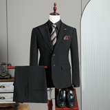 假模景2026春季西服套装纯色大领休闲大码西服A311-SJT9023-P290，男装西服套装，电商A311