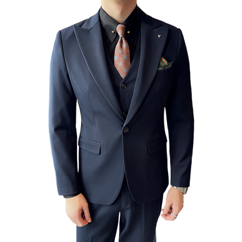 2025春季西装套装修身休闲商务大码工西服男士礼服SJT6888-P245,男装西服套装,电商A311