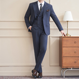 庄园景2026春季西服套装纯色休闲大领两粒西服A311-SJT9023-P290，男装西服套装，电商A311