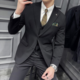 2024春季西装套装修身休闲商务大码工西服男士礼服SJT9992-P285，男装西服套装，电商A311