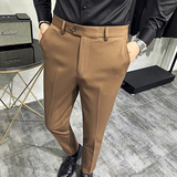 2025秋季新款修身裤子高级感小脚休闲西裤男A311-DK9981-P75，男装西裤，电商A311