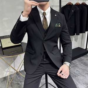 2025春季西装套装修身休闲商务大码工西服男士A311-SJT9992-P285