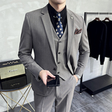 2025秋冬季西装套装修身休闲商务大码工西服男士礼服SJT9961-P285，男装西服套装，电商A311