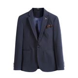 韩版修身款西装男套装发型师工作服礼服三件套潮SJT9802-P265，男装西服套装，电商A311