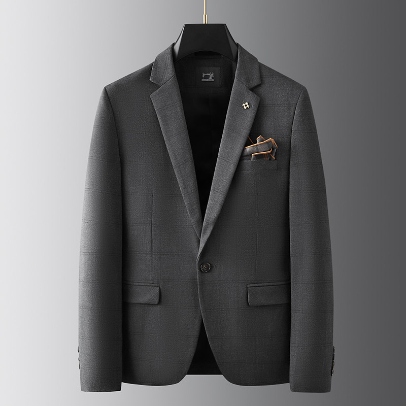 2025秋季新西装便西修身休闲商务大码工西服男士礼服DX9963-P155,男装西服套装,电商A311
