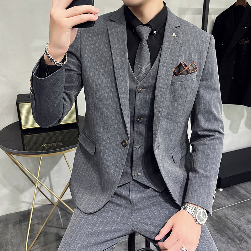 2025秋季新西装套装修身休闲商务大码工西服男士礼服SJT9961-P285,男装西服套装,电商A311