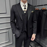 2025春季西装套装修身休闲商务大码工西服男士礼服SJT6889-P245，男装西服套装，电商A311