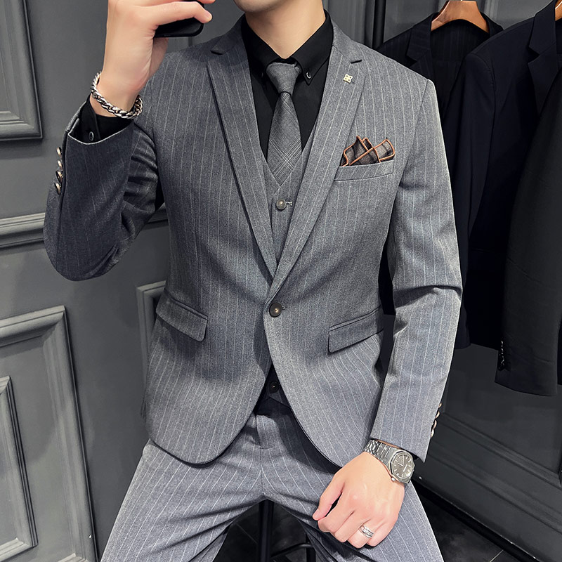 2025秋季新西装套装修身休闲商务大码工西服男士礼服SJT9961-P285,男装西服套装,电商A311