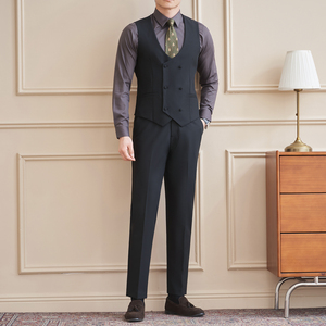 2026伴郎服兄弟装团西装马甲白衬衫春季礼服婚礼结婚MJT9021-P135图片