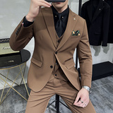 2025春季西装套装修身休闲商务大码工西服男士A311-SJT9992-P285，男装西服套装，电商A311
