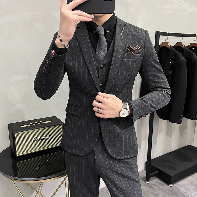 2025秋冬新西装套装修身休闲商务大码工西服男士礼服SJT9823-P265,男装西服套装,电商A311
