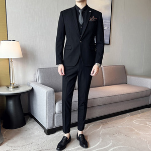 酒店景 2025春季套装修身休闲商务大码西服A311-SJT9961-P285图片