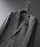 2025秋季新西装套装修身休闲商务大码工西服男士礼服LJT9963-P235，男装西服套装，电商A311