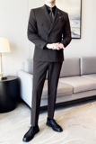 新郎西服套装男士三件套结婚休闲正装韩版修身英伦SJT9997-P285，男装西服套装，电商A311