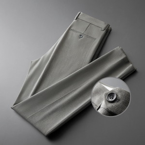 2025新款条纹男士修身西裤休闲裤大码西裤职业商务裤DK9962-P75，男装西裤，电商A311