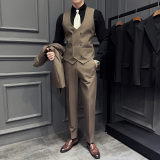 2026伴郎服兄弟装团西装马甲白衬衫冬季礼服婚礼结婚MJT9021-P135，男装西服套装，电商A311