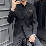 木框景2025春季新款西装套装商务大码西服男士A311-SJT9962-P285，男装西服，电商A311