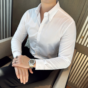 2025春季青年大领衬衫男长袖商务休闲衬衣A311-CS3034-P68图片