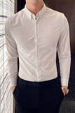 2025秋季新款衬衫男长袖新款上衣衣服商务衬衣男士CSZ8856-P48，男装衬衫，电商A311